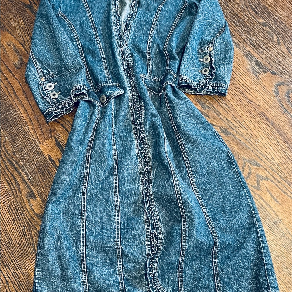 Blue bayouWomen's casual Blue Jean Jacket size S 100% cotton - Picture 16 of 16
